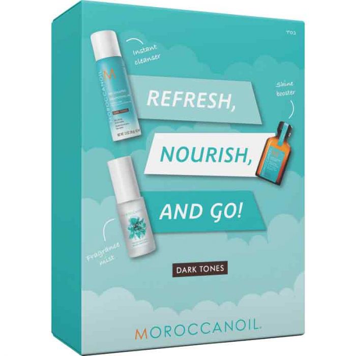 Moroccan Oil Refresh, Nourish, and Go Set, Dark Tones