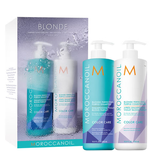 Moroccan Oil Blonde Perfecting Purple Shampoo & Conditioner Duo