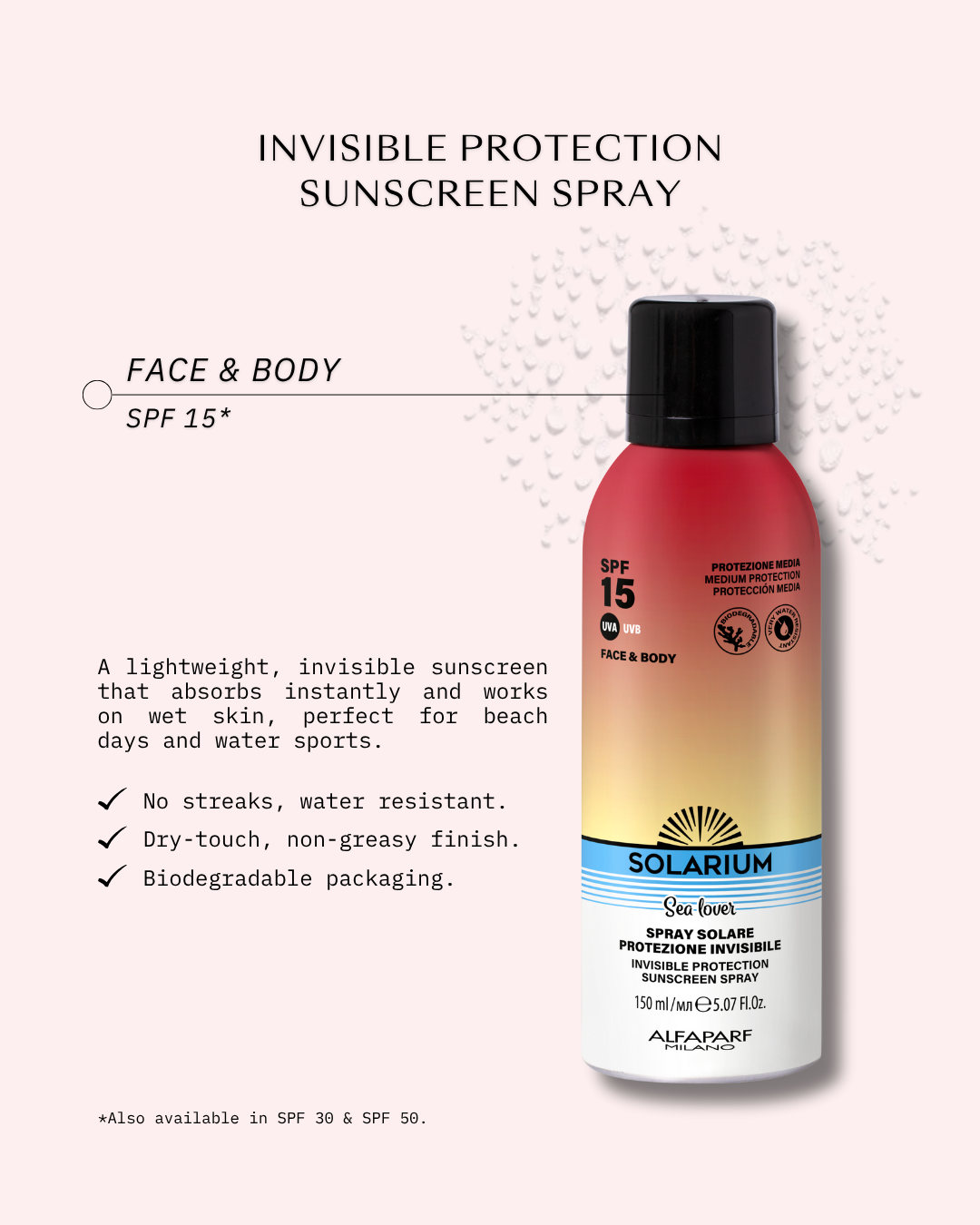 Solarium Invisible Protection Spray